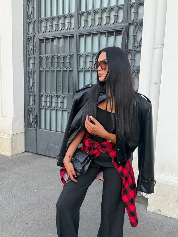 Kurtka Barney eko skóra czarna 