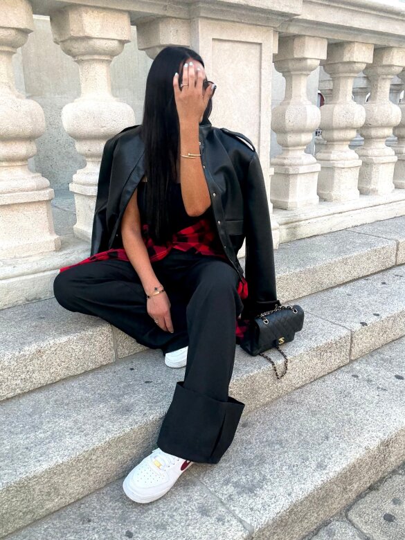 Kurtka Barney eko skóra czarna 