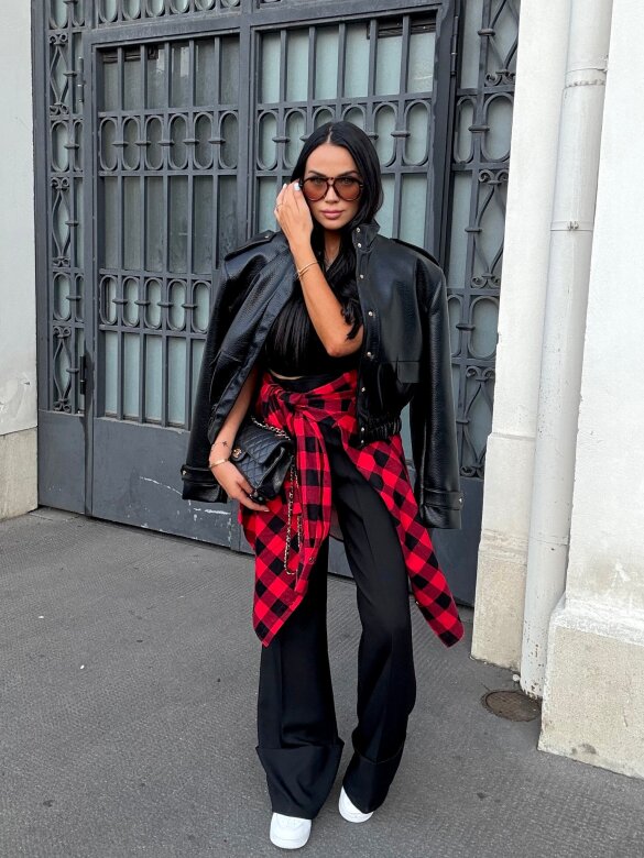 Kurtka Barney eko skóra czarna 