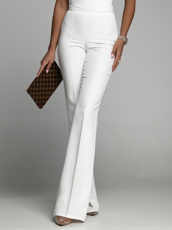 Spodnie Vibes elegant białe