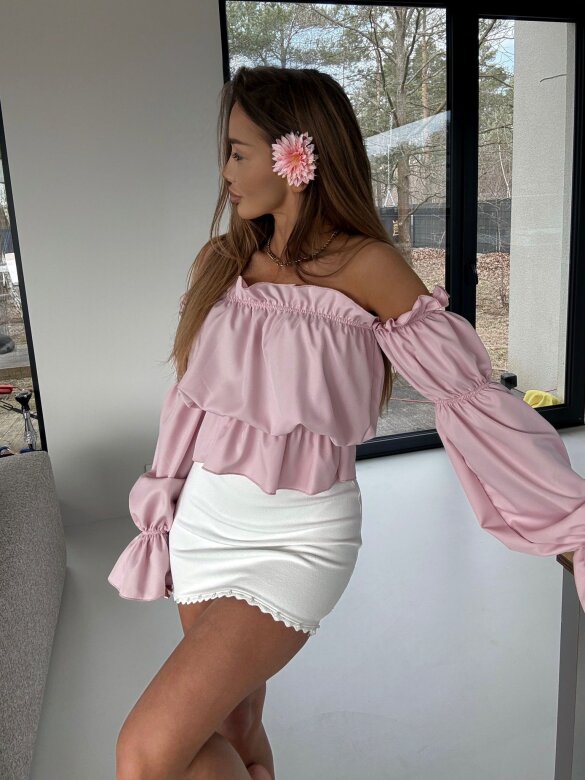 Blouse Romanza with viscose powder