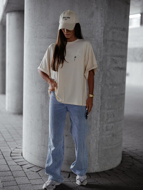 T-shirt De La Rose ecru