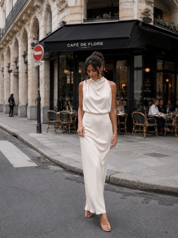 Sukienka Paris ecru 