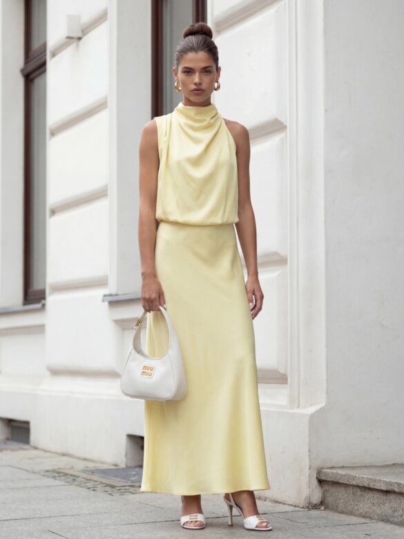 Dress Paris butter yellow 