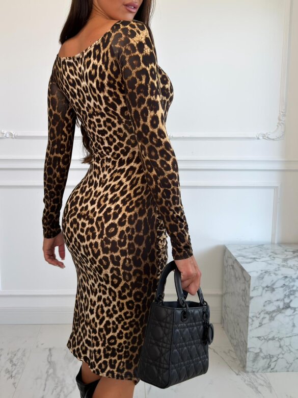 Dress Savella brązowo-czarna