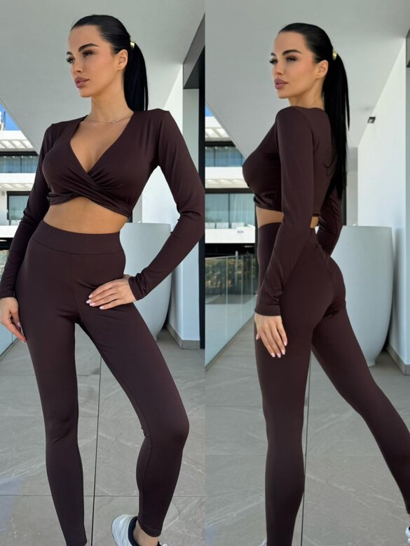 Legginsy Medri czekoladowe 