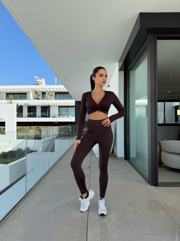 Legginsy Medri czekoladowe 