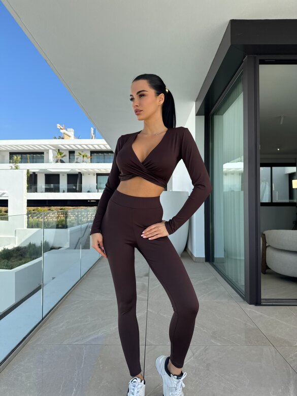 Legginsy Medri czekoladowe 