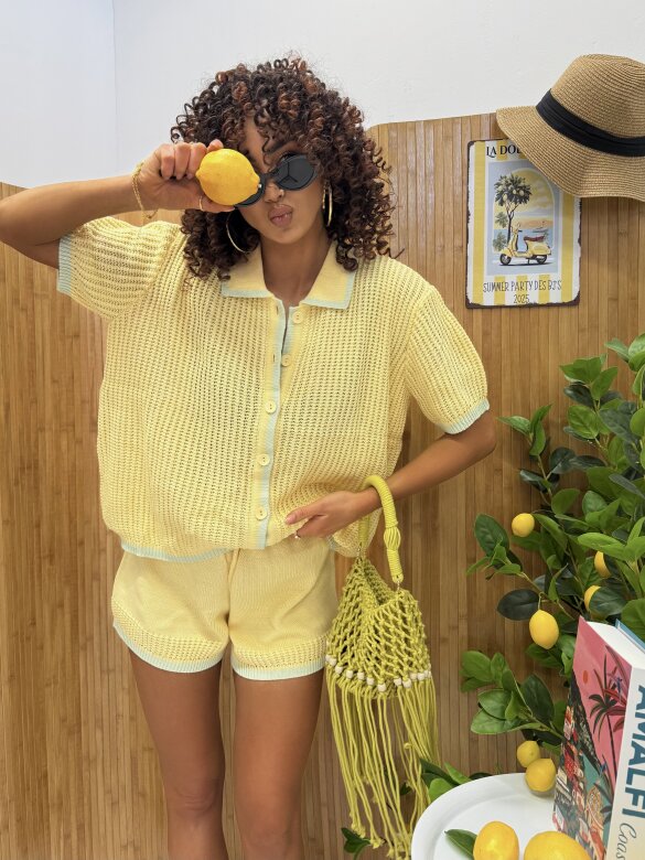 Komplet 2w1 Nebii butter yellow