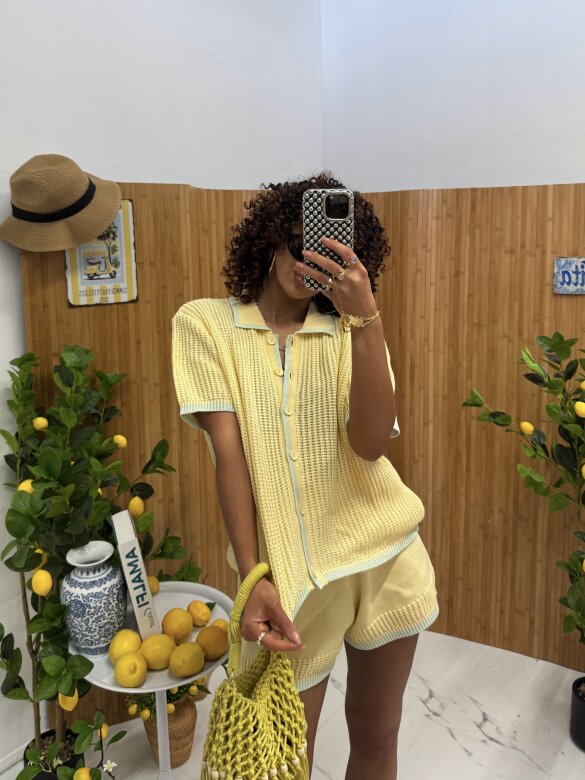 Komplet 2w1 Nebii butter yellow