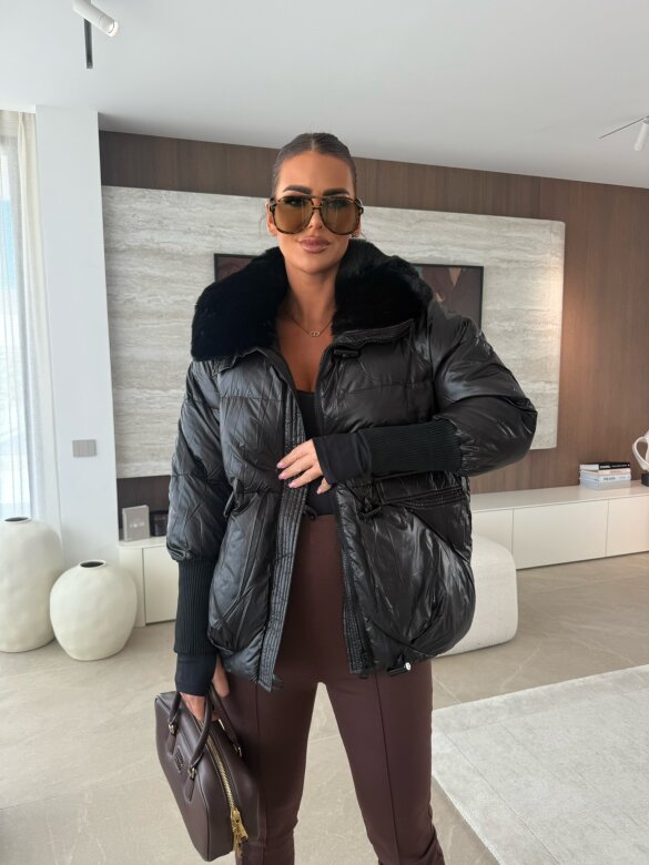 Kurtka Marte pikowana czarna 