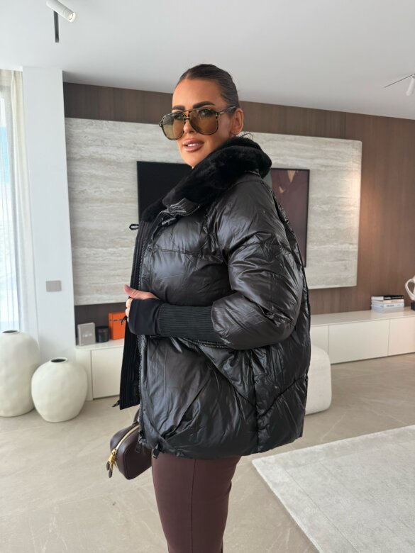 Kurtka Marte pikowana czarna 