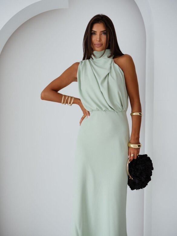 Sukienka Florenza maxi pistacjowa