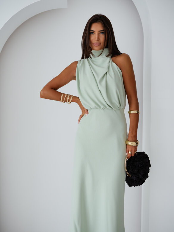 Sukienka Florenza maxi pistacjowa