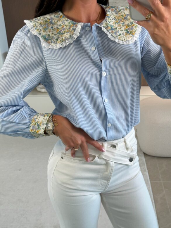 Koszula Lotus błękitna