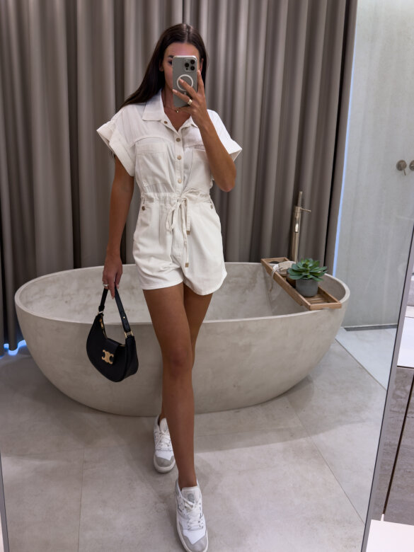Kombinezon Randall jeans biały 