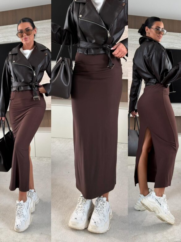 Skirt Berry viscose chocolate