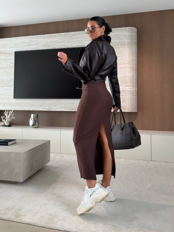Skirt Berry viscose chocolate