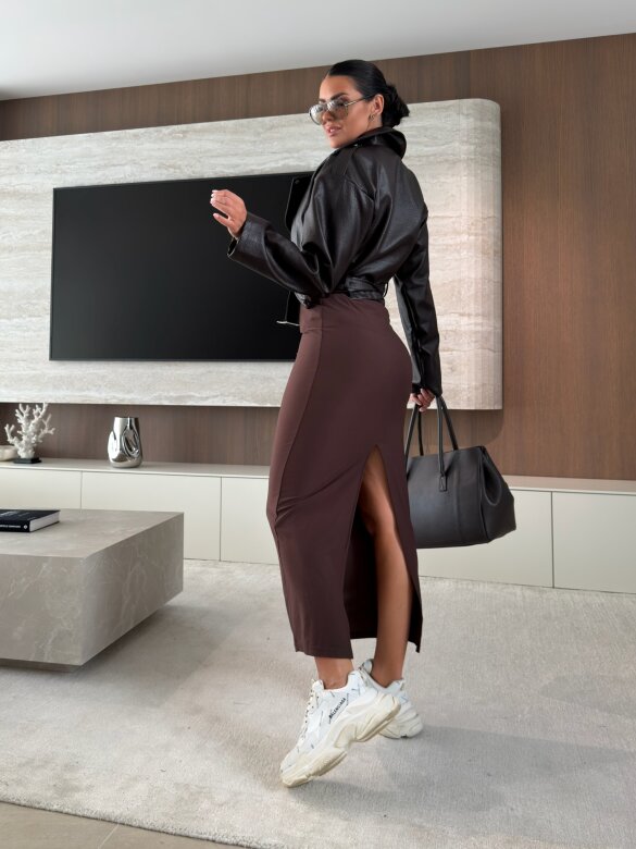 Skirt Berry viscose chocolate
