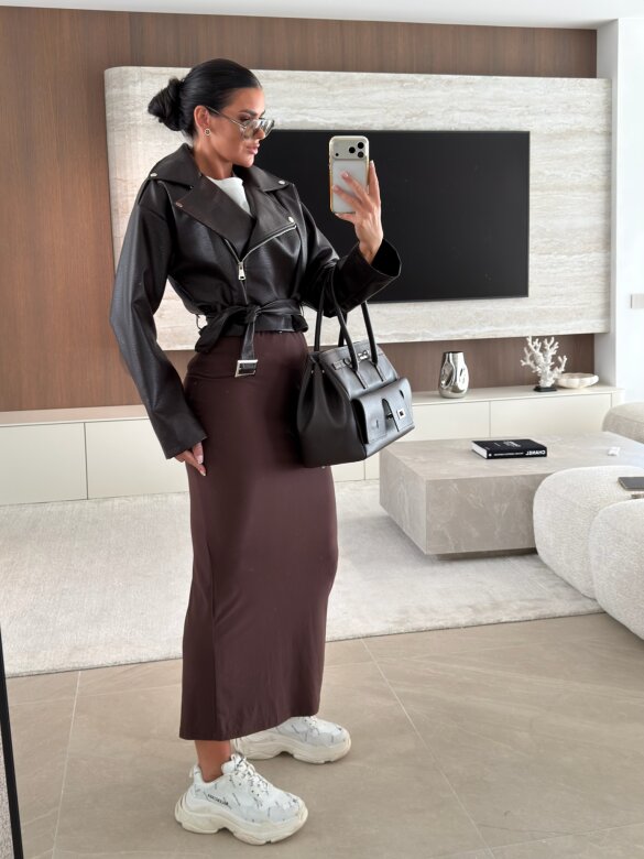 Skirt Berry viscose chocolate