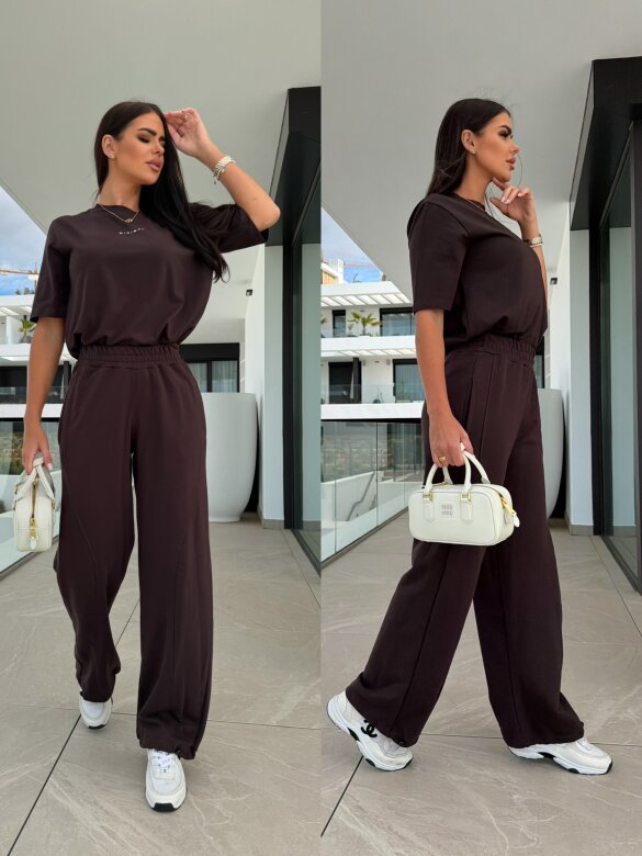 Spodnie Origin dresowe czekoladowe