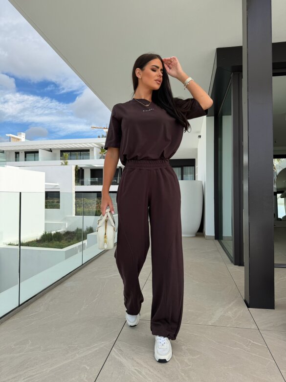 Spodnie Origin dresowe czekoladowe