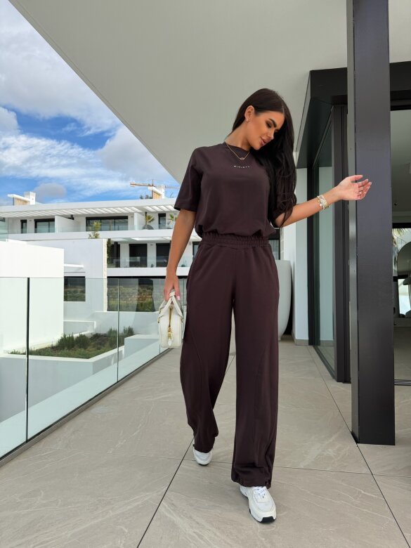 Spodnie Origin dresowe czekoladowe