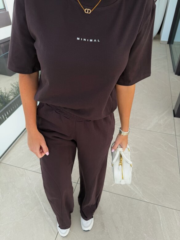 Spodnie Origin dresowe czekoladowe