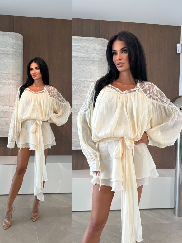 Sukienka Capriosa błyszcząca butter yellow