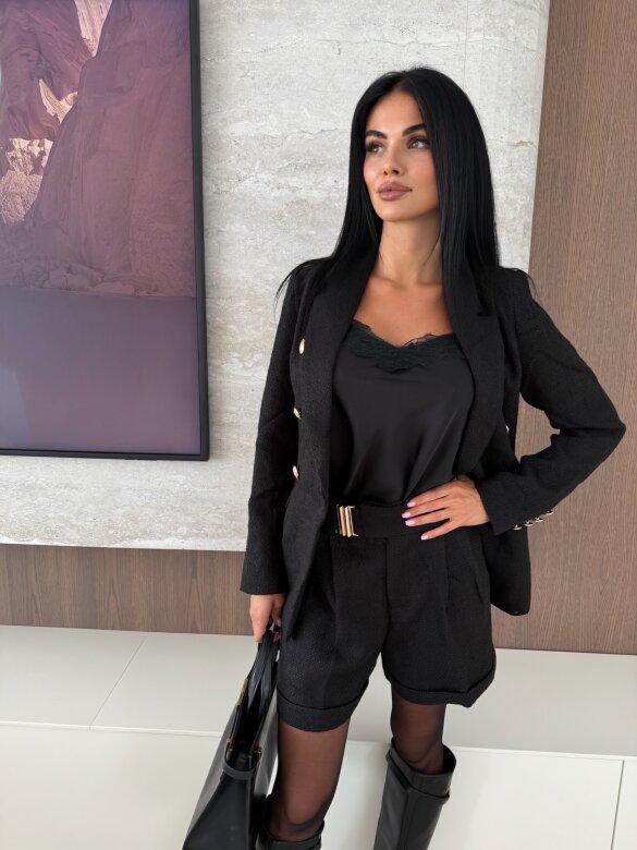 Shorts Almora jacquard black