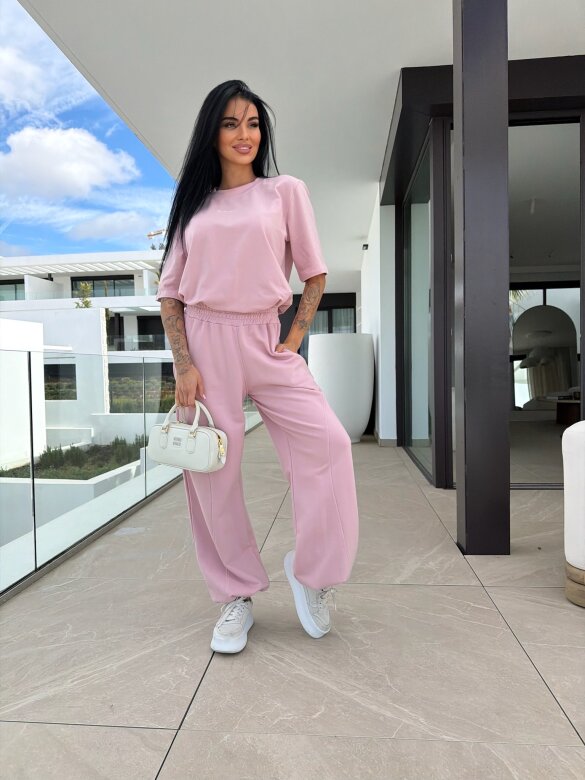 Spodnie Origin dresowe pudrowe