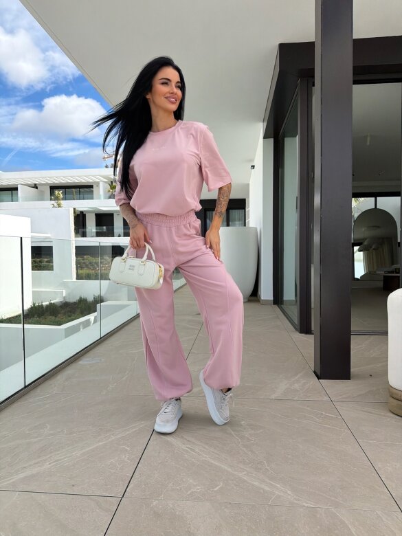 Spodnie Origin dresowe pudrowe