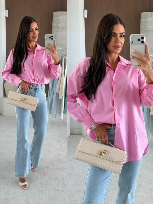 Koszula Flavie elegant różowa