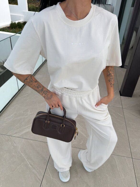 Spodnie Origin dresowe jasnobeżowe