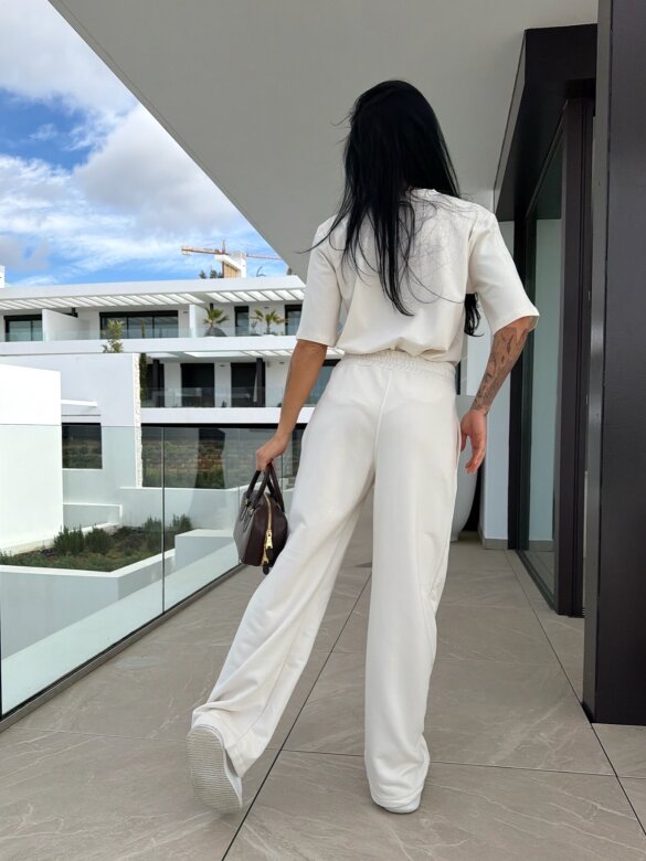 Spodnie Origin dresowe jasnobeżowe