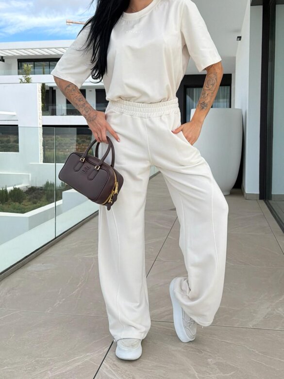 Spodnie Origin dresowe jasnobeżowe