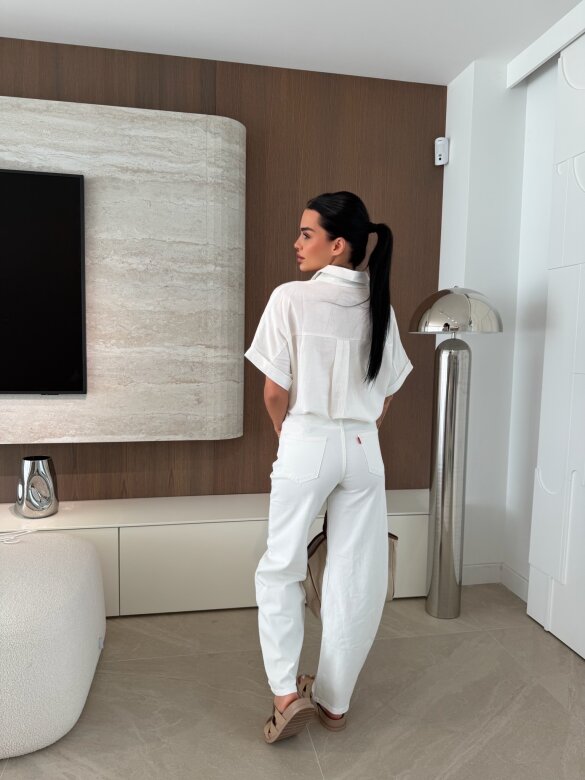 Spodnie Verne jeans białe