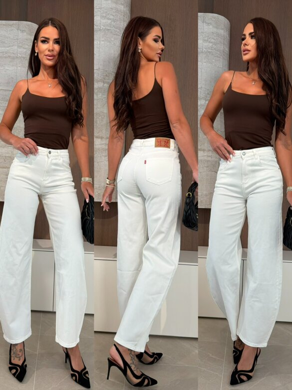 Spodnie Verne jeans białe