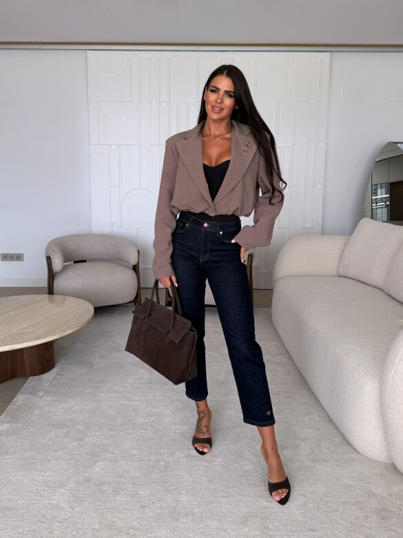 Marynarka Hassler short mocca 