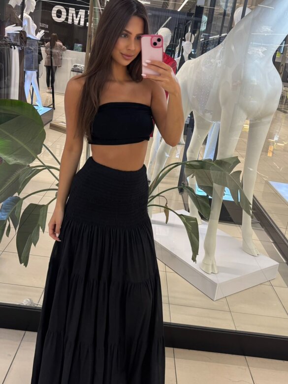 Skirt Collect cotton black