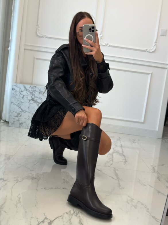 High boots Vernazzo chocolate