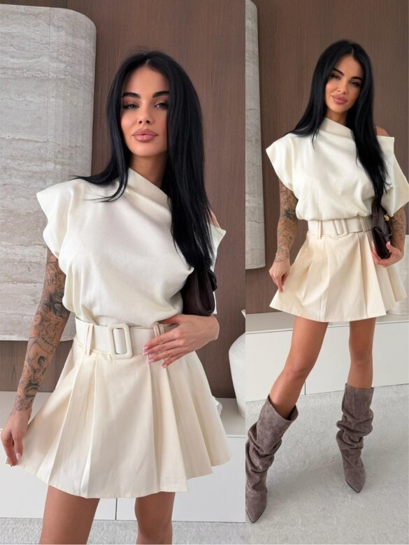 Spódniczko-szorty Vital ecru