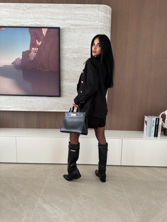 Marynarka Almora II żakardowa czarna