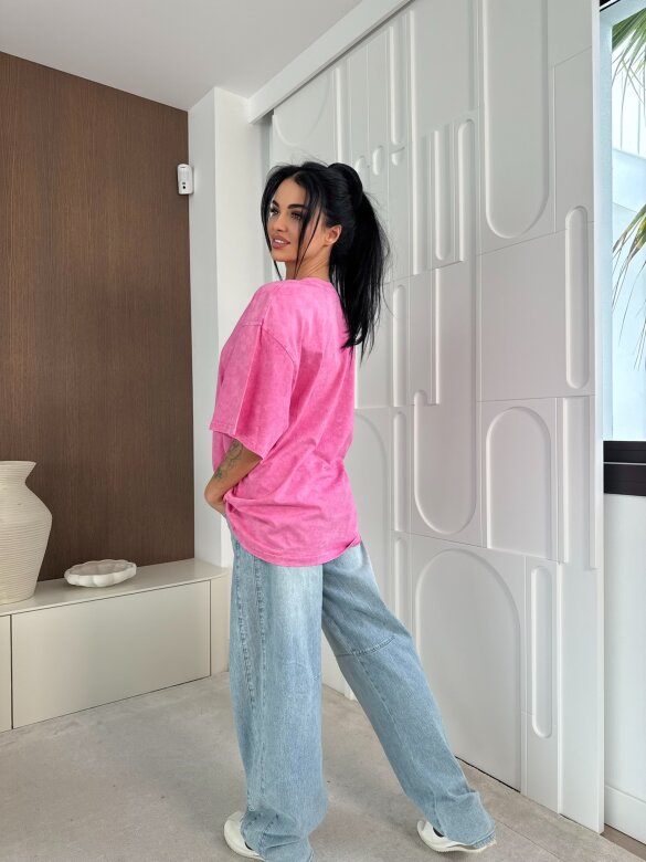 T-shirt Teddy Hat różowy 