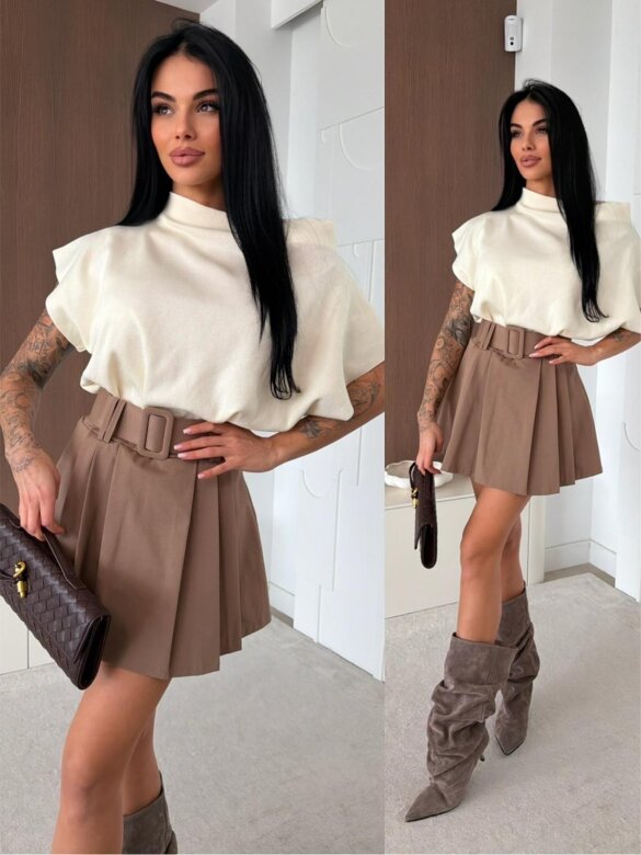 Spódniczko-szorty Vital brązowe