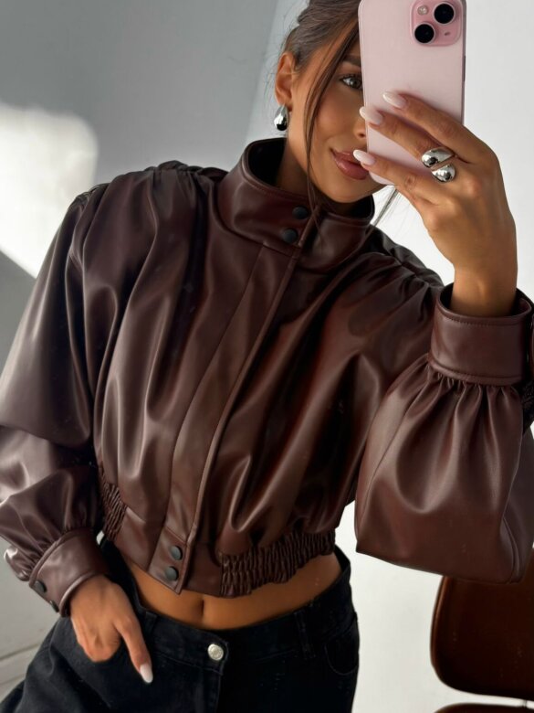 Kurtka Fargo short brązowa 