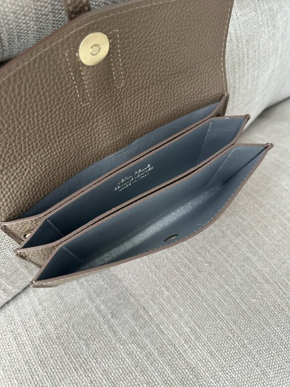 Bag Elegance leather taupe