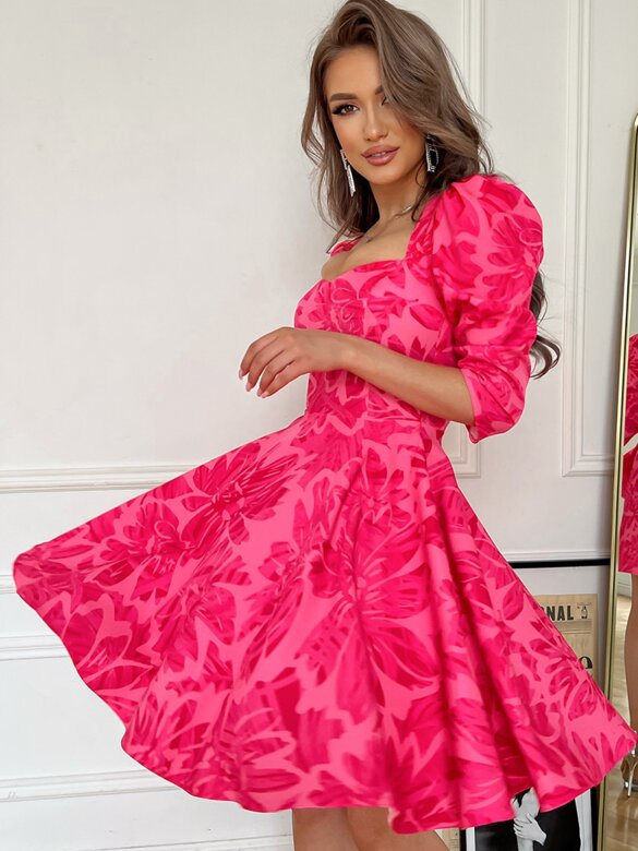 Sukienka Kenley różowo-pudrowa 