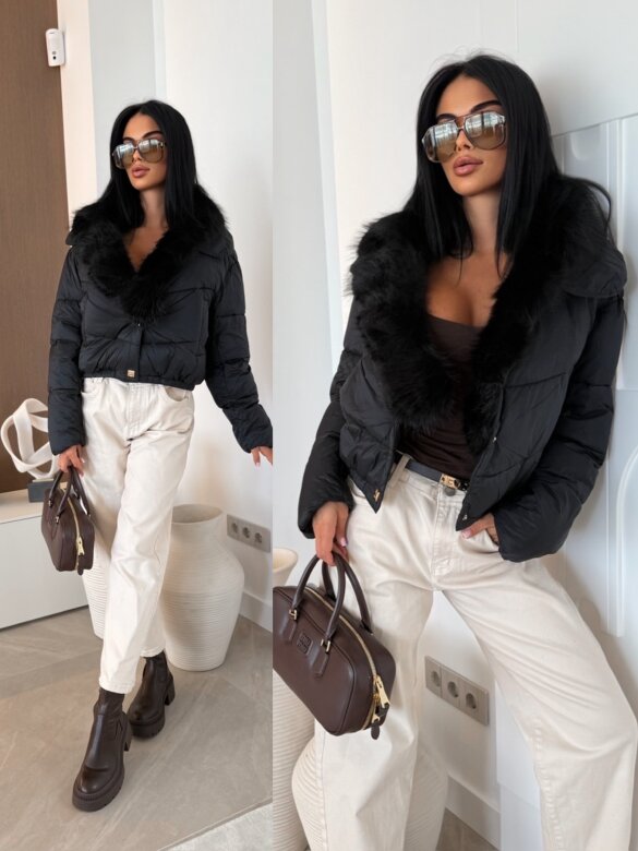 Kurtka Corvelli short czarna 