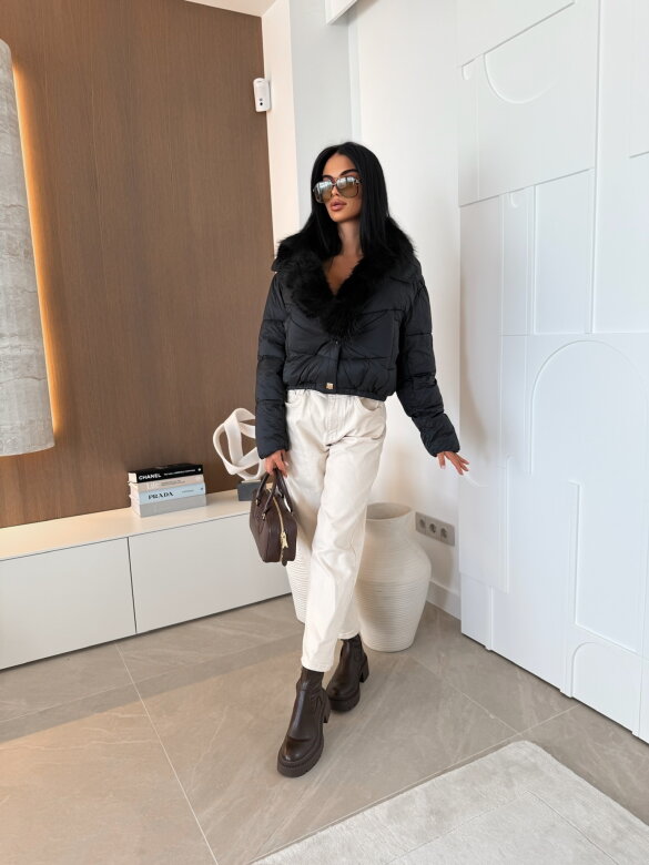 Kurtka Corvelli short czarna 